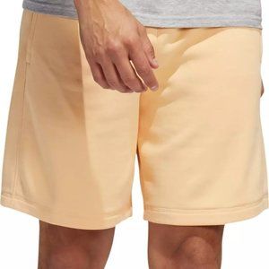 Addidas Men's Solid French Terry Shorts Men's Small Pulse Amber